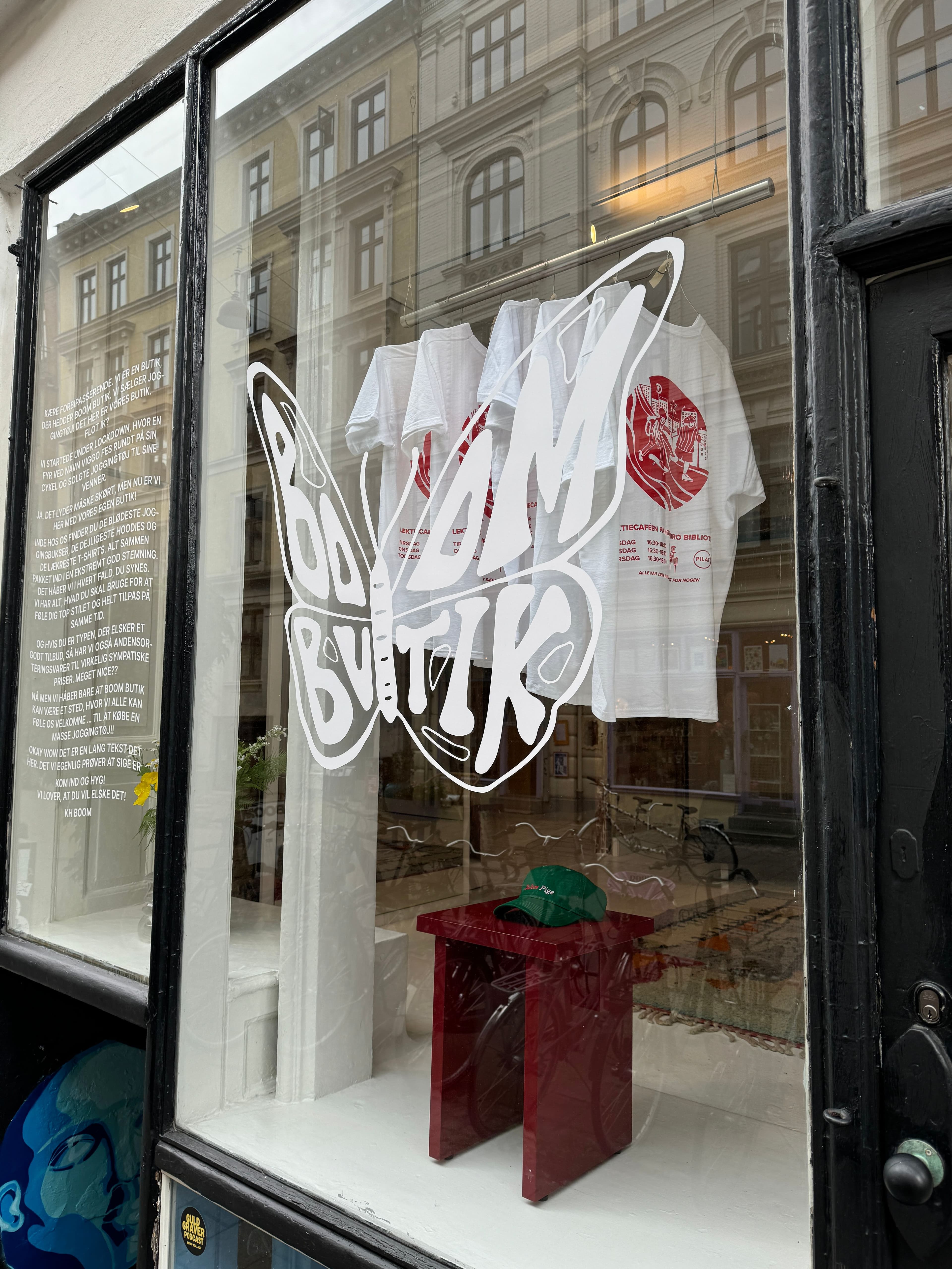 Store front at Boom Butik